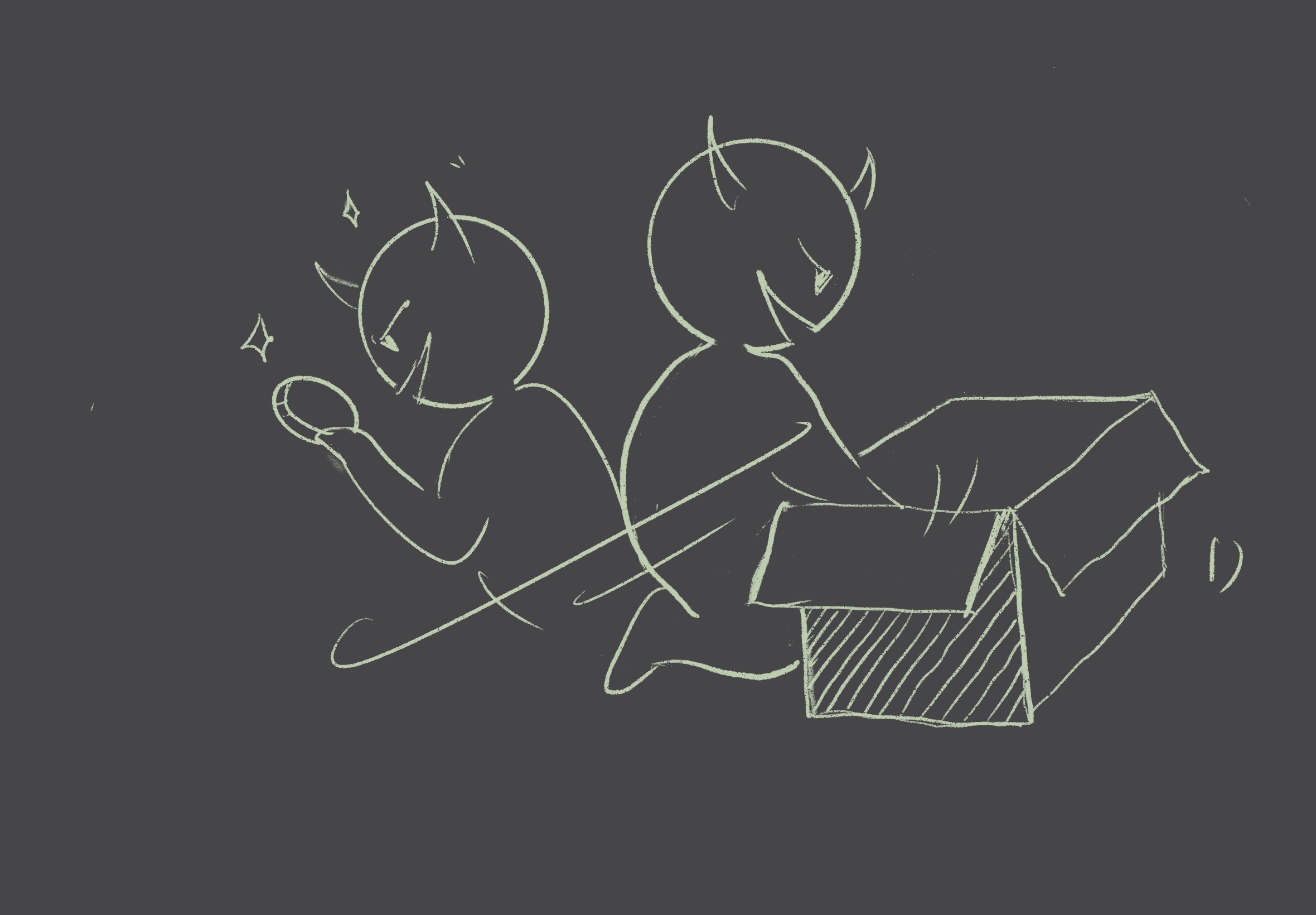 Randomly choosing being a fair and bias coin before every coin toss.